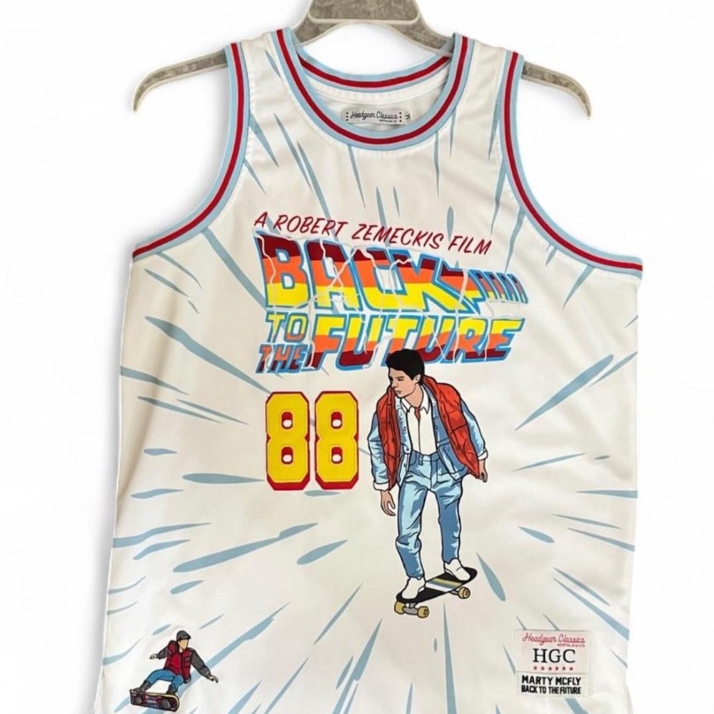 "Back to the Future" basketball jersey by Headgear Classics